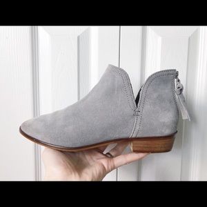 Gray Suede Leather Booties (Kenneth Cole Reaction)